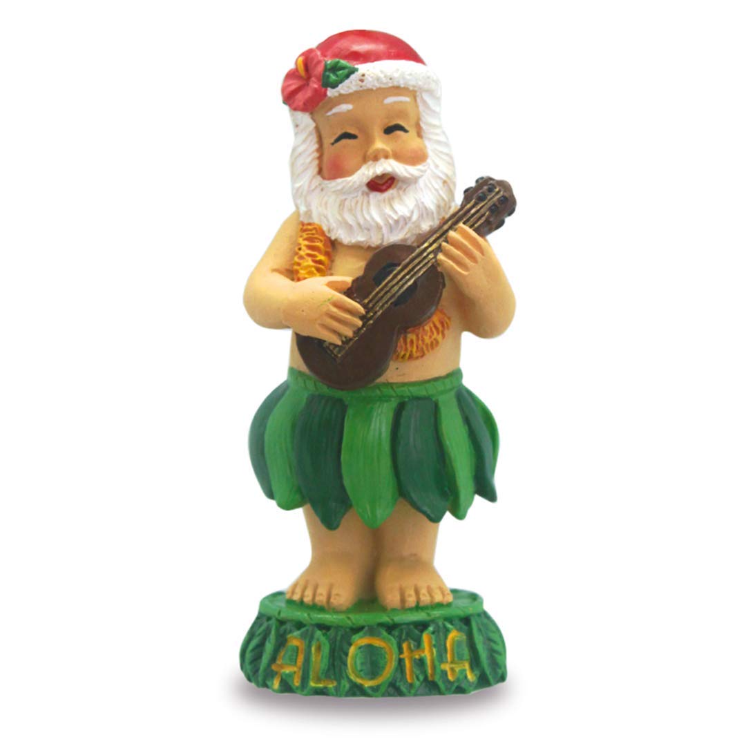 Hawaiian Aloha Santa & Ukulele Ornament