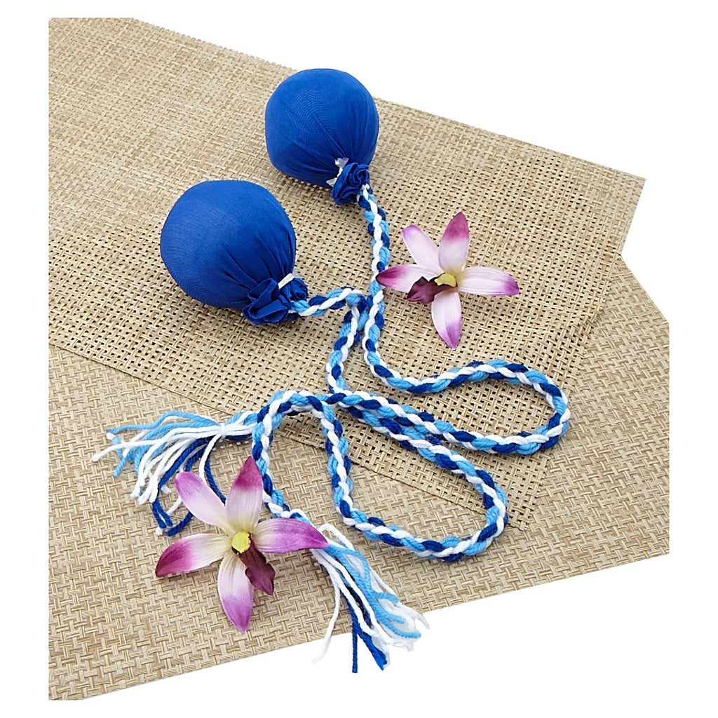 Hawaiian Hula Implement Maori Poi Balls Blue
