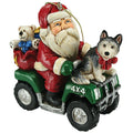 Alaska Ornament ATV Santa & Husky