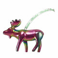 Alaska Holiday Ceramic Ornament Electroplated Moose