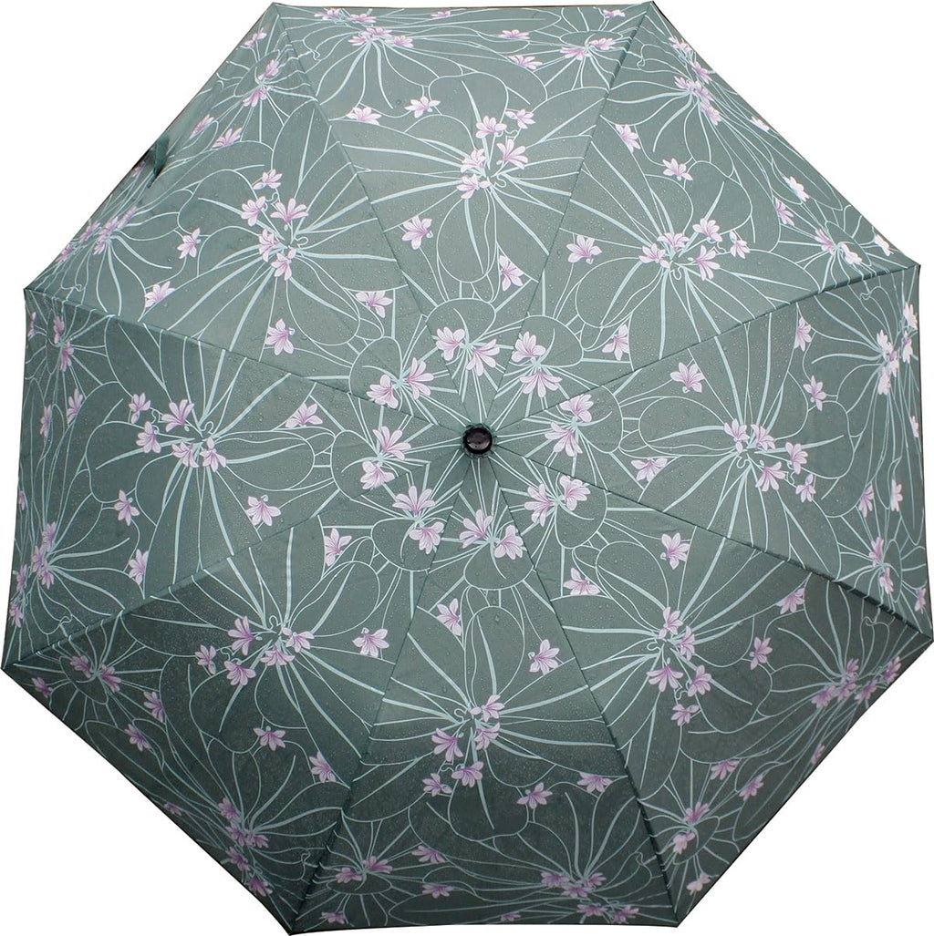 Hawaiian Style Color Changing 42 inch Folding Umbrella Naupaka Flower