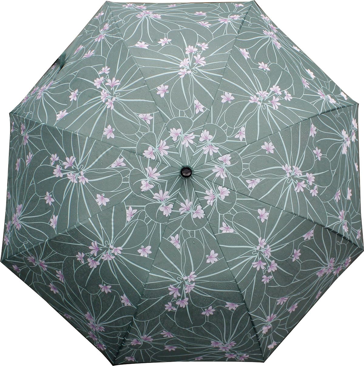 Hawaiian Style Color Changing 42 inch Folding Umbrella Naupaka Flower