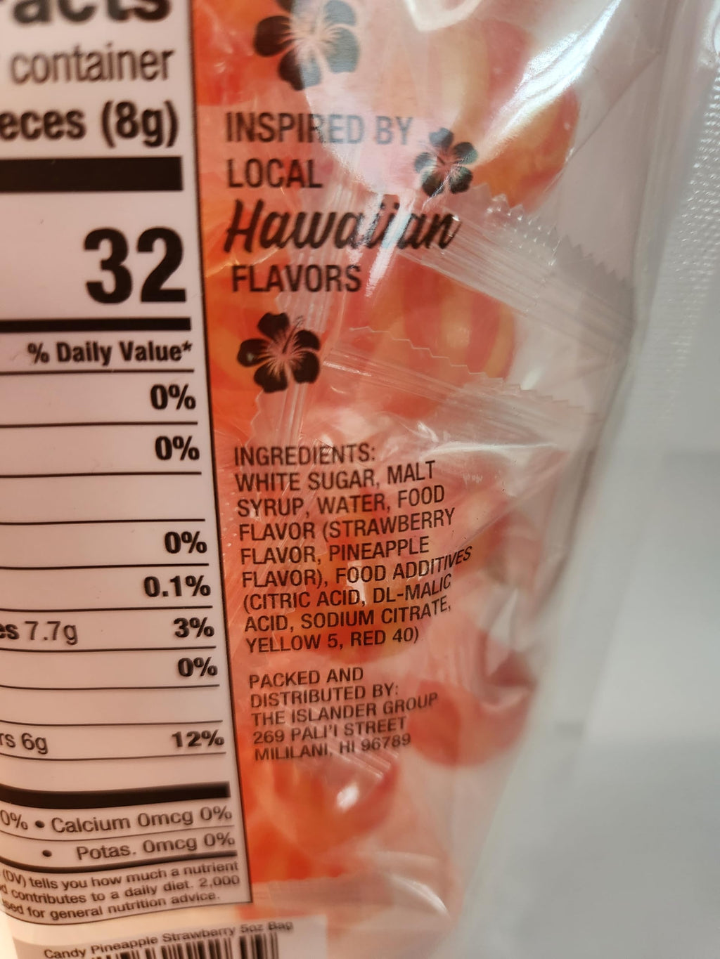 Old Fashion Hawaiian Hard Candy 5oz Bags Pineapple Strawberry