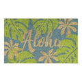 Hawaii Doormat 30" X 18" Aloha Monstera Green