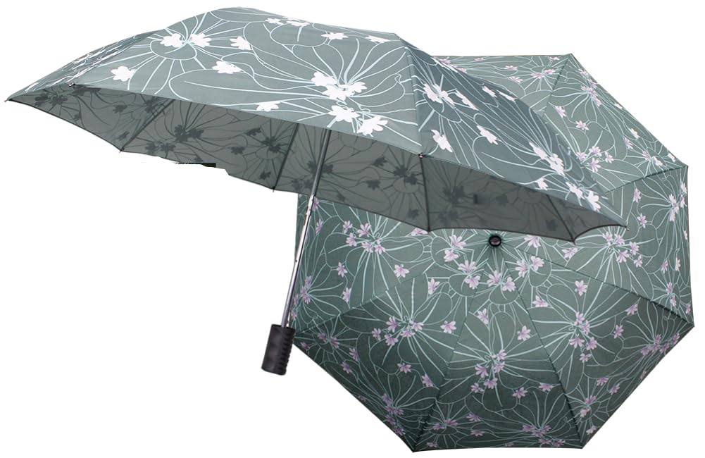 Hawaiian Style Color Changing 42 inch Folding Umbrella Naupaka Flower