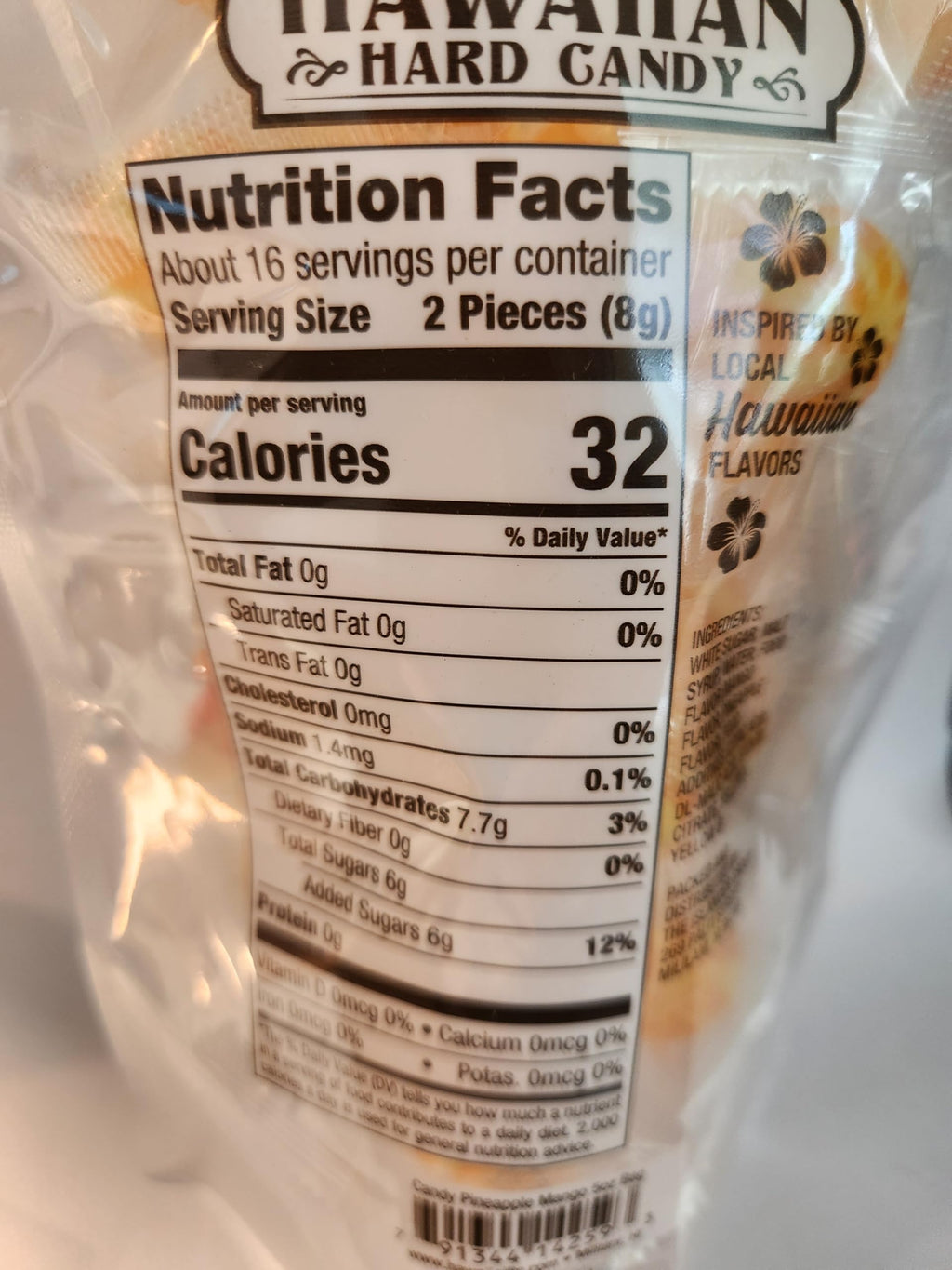 Old Fashion Hawaiian Hard Candy 5oz Bags Pineapple Mango