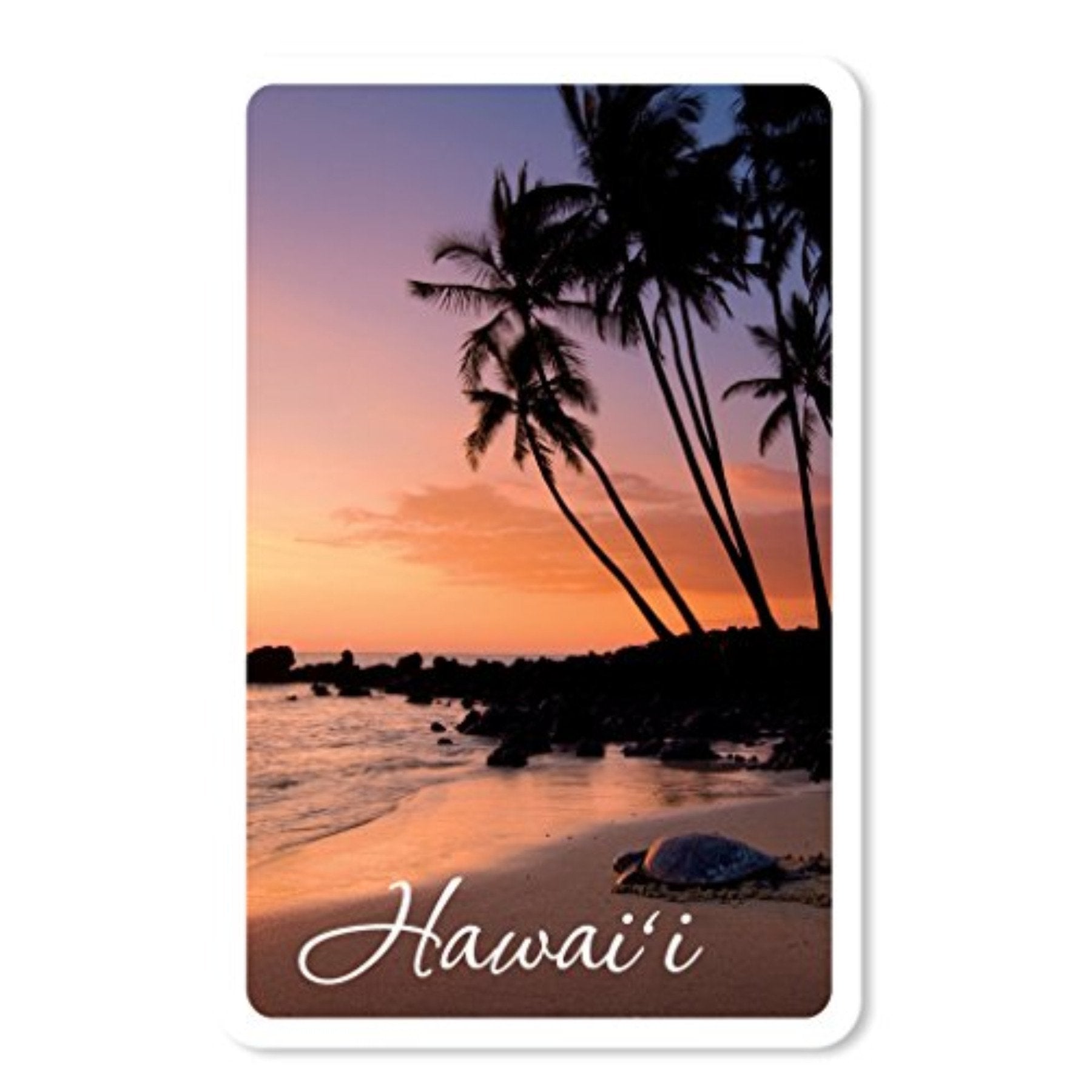 Honu Sunset Playing Cards
