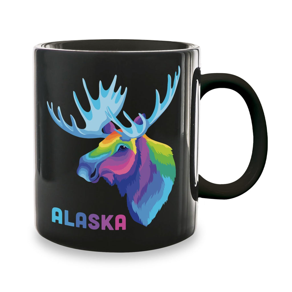 Alaska 12 oz. Boxed Coffee Mug Pop Art Moose & Bear