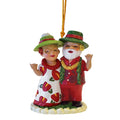 Hawaiian Holiday Christmas Ornament Happy Aloha Mr. and Mrs. Shaka Claus