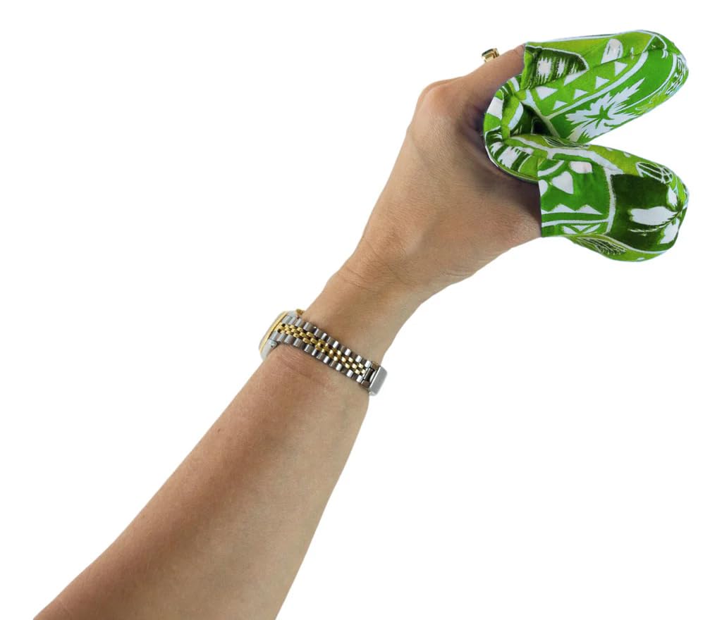 Maui Microwave Potholder Mitts Set of 2 (Green)