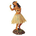 Hawaii Dashboard Doll Hula Girl Dancing Beige Skirt