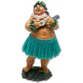 KC Hawaii Dashboard Hula Doll Local Boy with Ukulele 7 inch