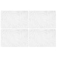 Translucent Placemat Pikake & Palm Leaves Set of 4