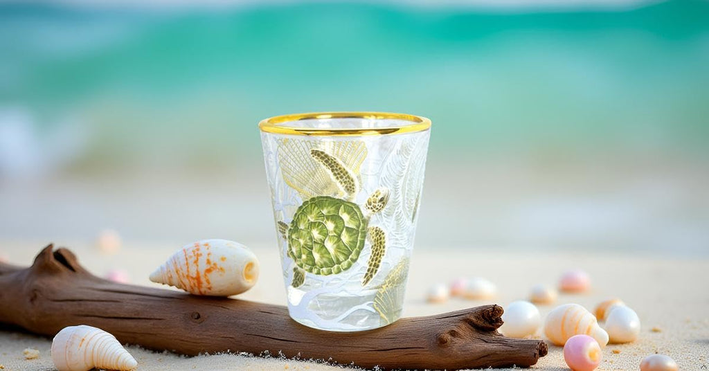 Hawaiian Coastal Island Inspired 1 oz Shot Glass
