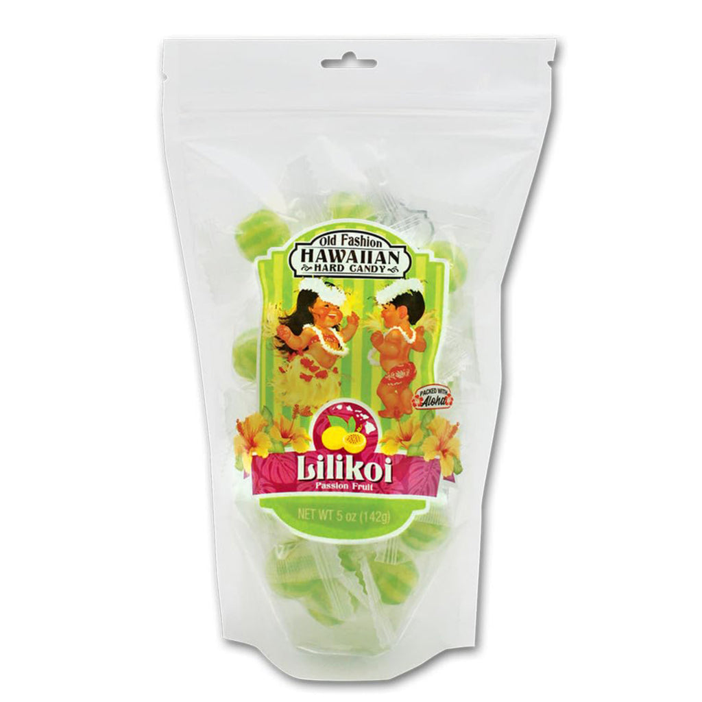 Old Fashion Hawaiian Hard Candy 5oz Bags Lilikoi Passion Fruit