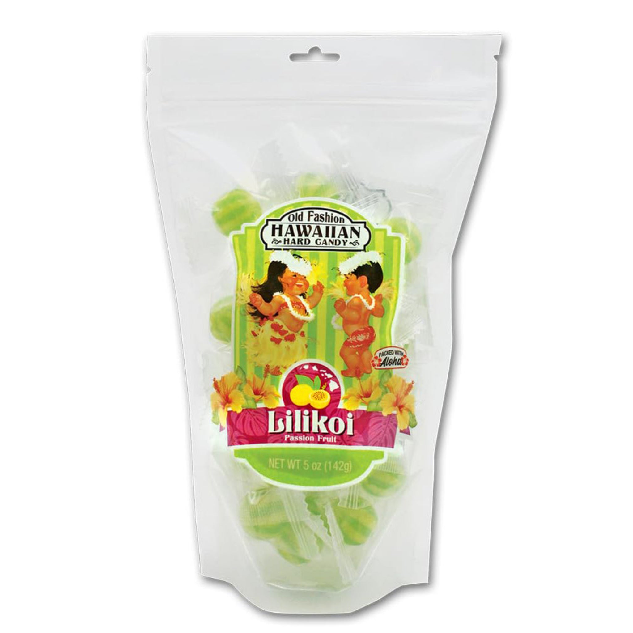 Old Fashion Hawaiian Hard Candy 5oz Bags Lilikoi Passion Fruit