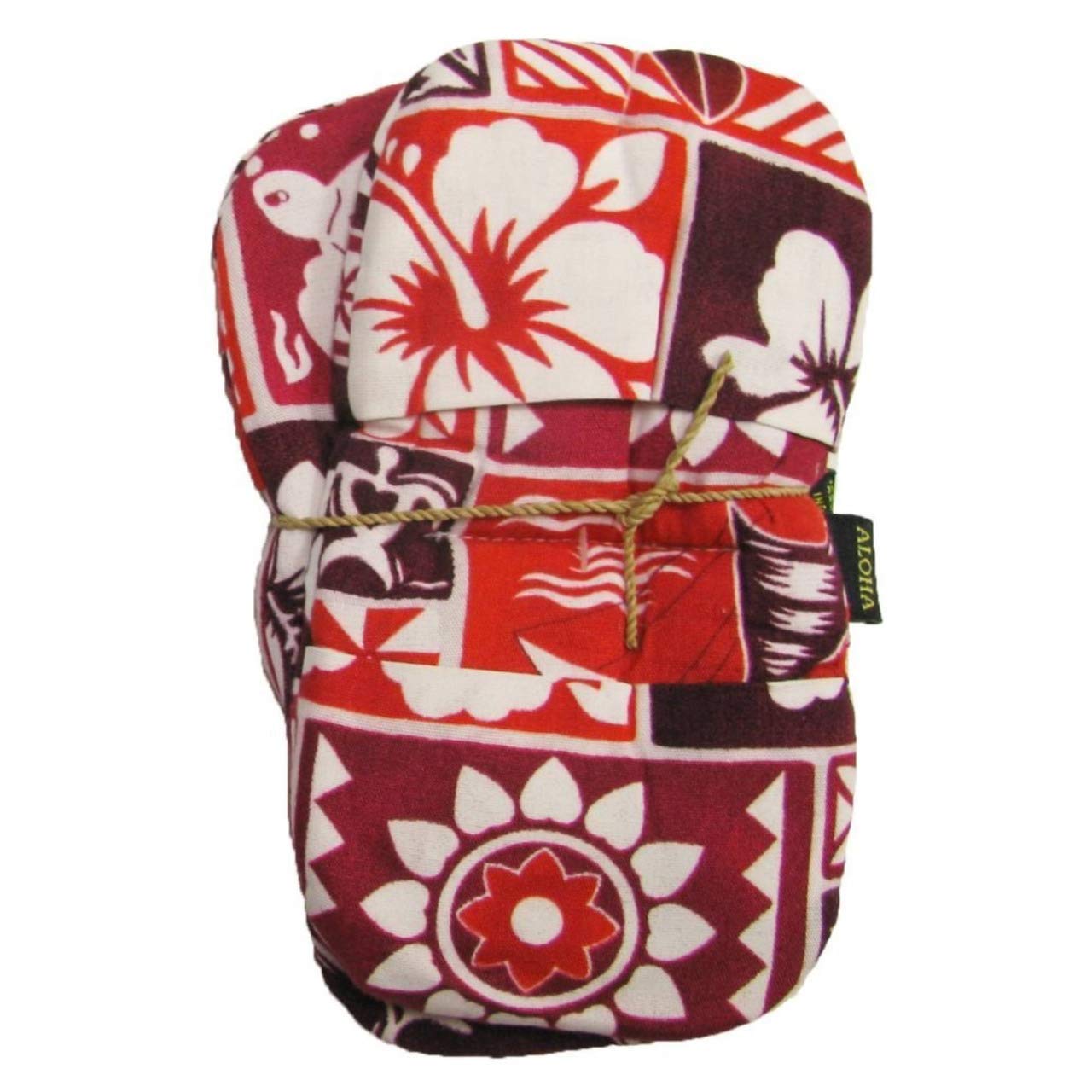Maui Microwave Potholder Mitts Set of 2 (Red)
