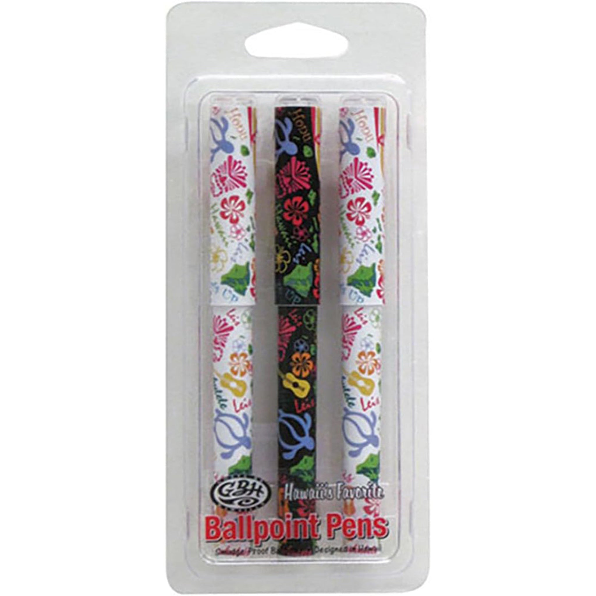 Hawaii Ballpoint Pen 3 Pack Words of Hawaii