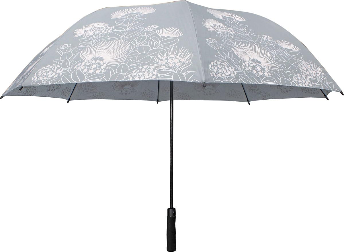 Hawaiian Style Color Changing 58 inch Folding Umbrella Ohia Lehua