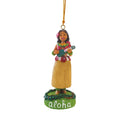 Hawaiian Handpainted Polyresin Christmas Ornament Island Girl
