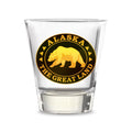 Alaska Shot Glass Great Land Bear