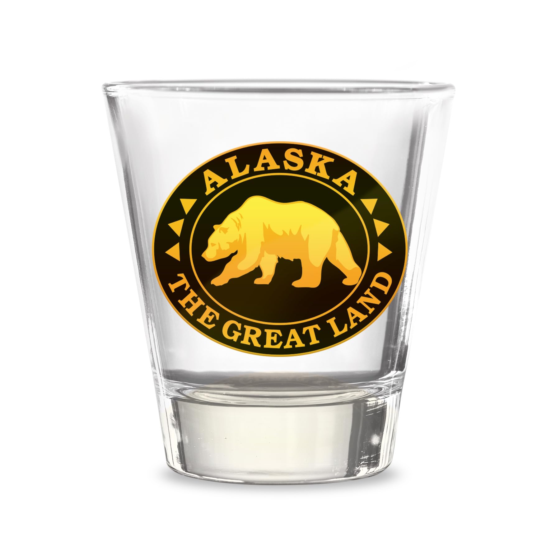 Alaska Shot Glass Great Land Bear