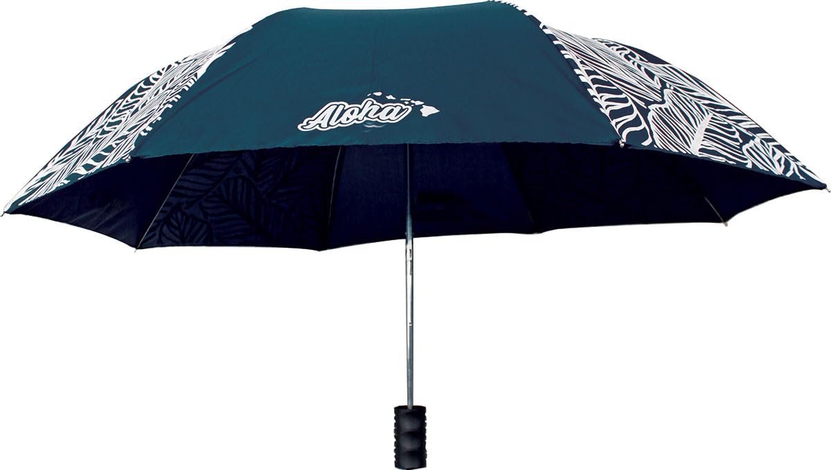 Hawaiian Style Color Changing 42 inch Folding Umbrella Banana Leaves