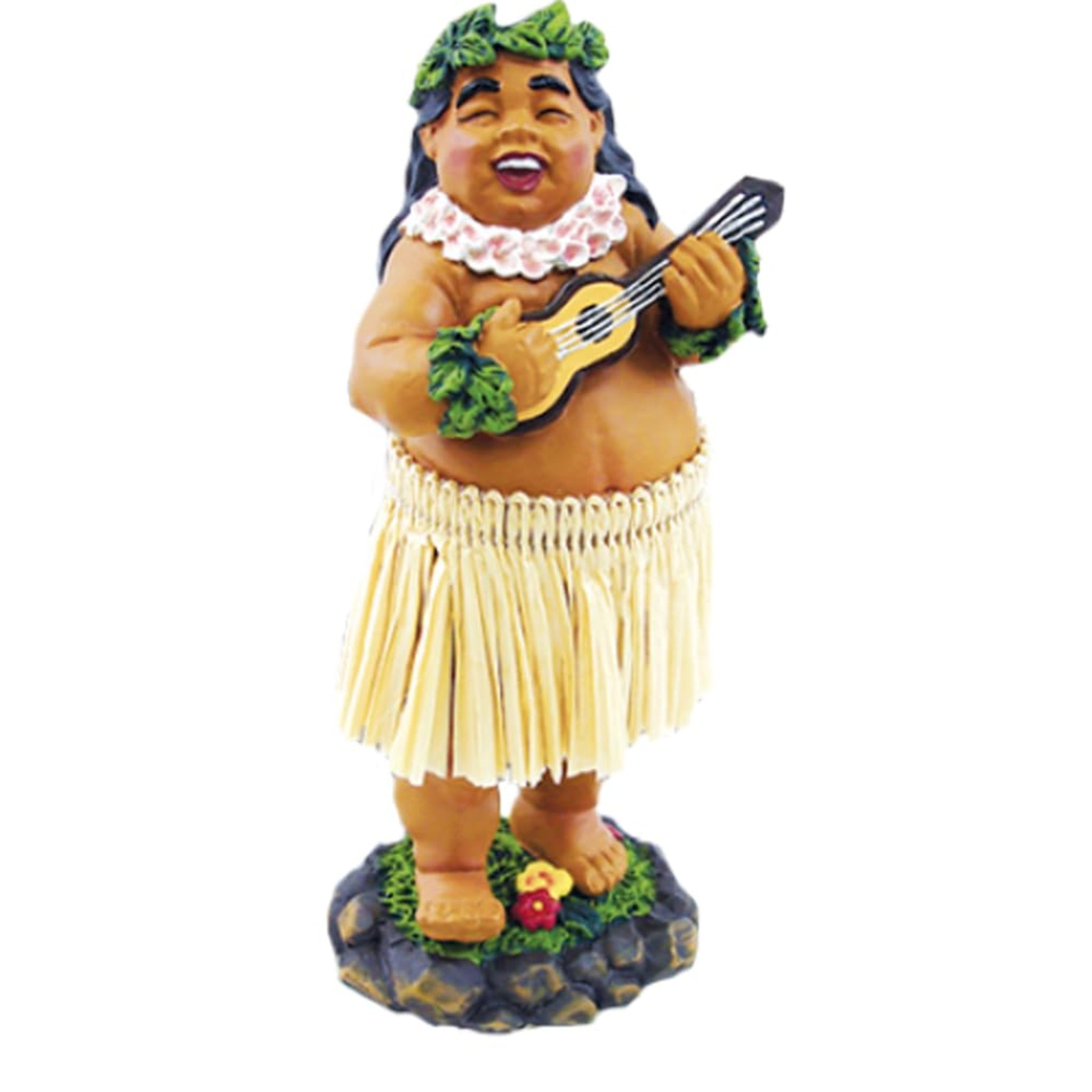 KC Hawaii Braddah with Ukulele Mini Dashboard Doll 4 inches