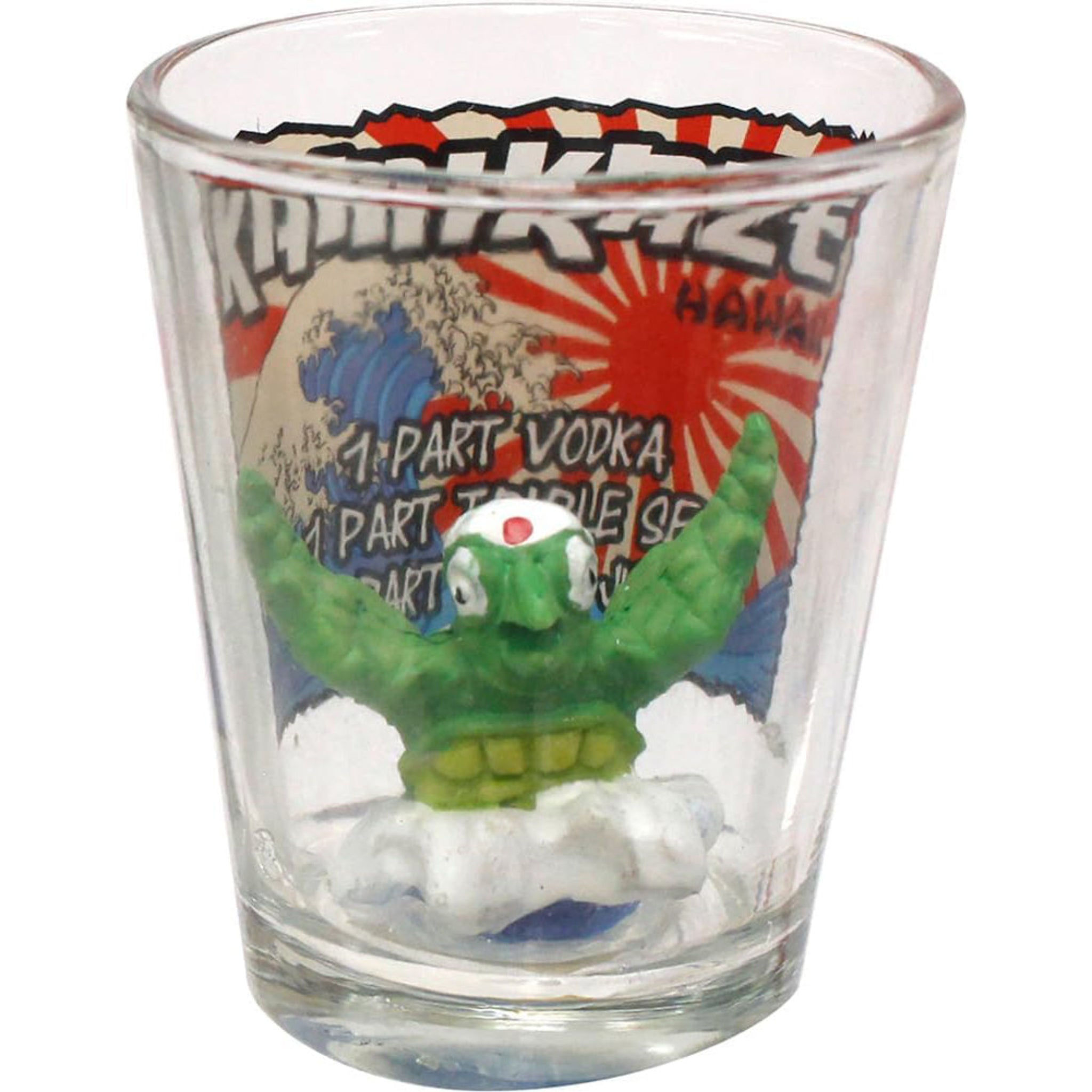 Hawaiian Kamikaze Cocktail Recipe Polyresin Shot Glass Sculpture Turtle Honu