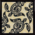 Hawaii Ceramic Tile Trivet Tribal Honu Turtle
