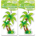 Automobile Car Air Freshener Palm Tree Coconut Scent 2 Packs