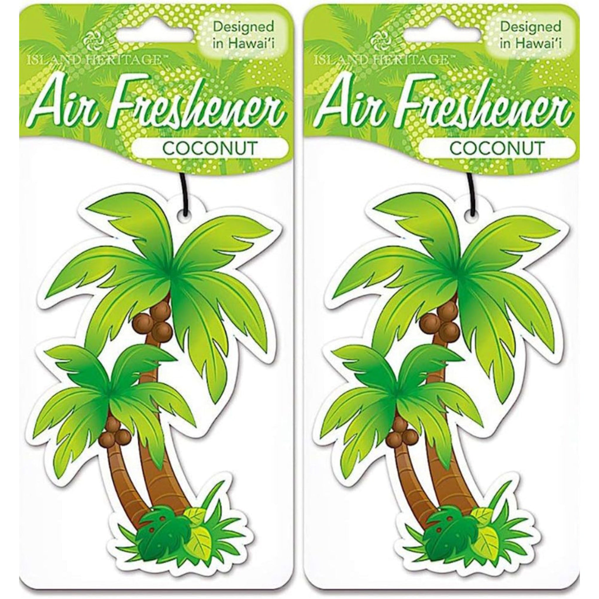 Automobile Car Air Freshener Palm Tree Coconut Scent 2 Packs