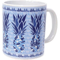 Hawaiian 11 oz. Coffee Mug Blue Pineapple Mosaic