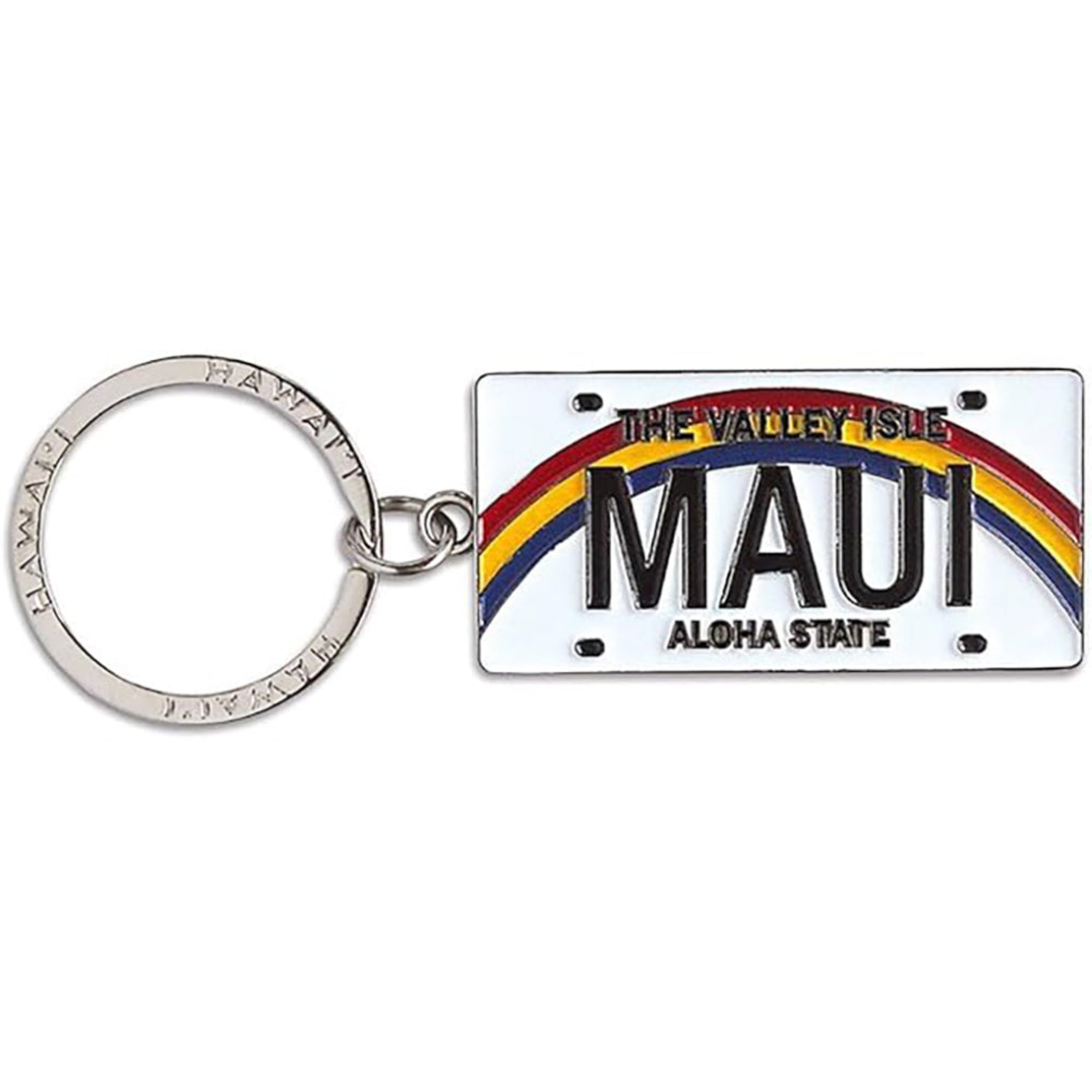 Hawaii Keychain Metal License Plate Maui