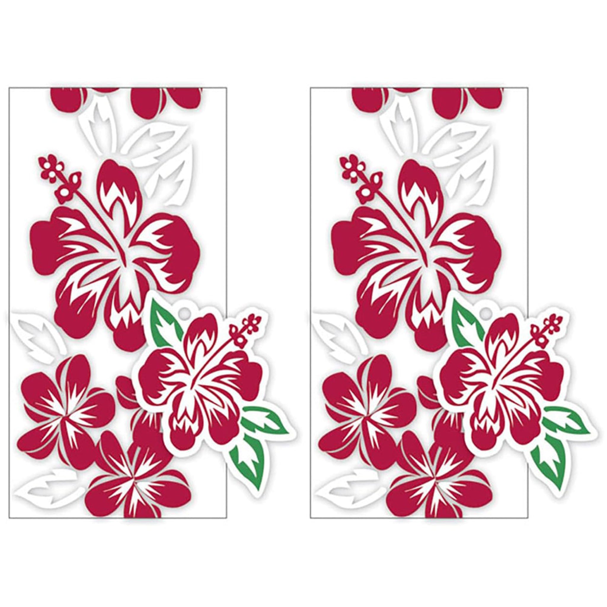 Hawaiian Candy Lei Kits 2 Packs Red Hibiscus Plumeria