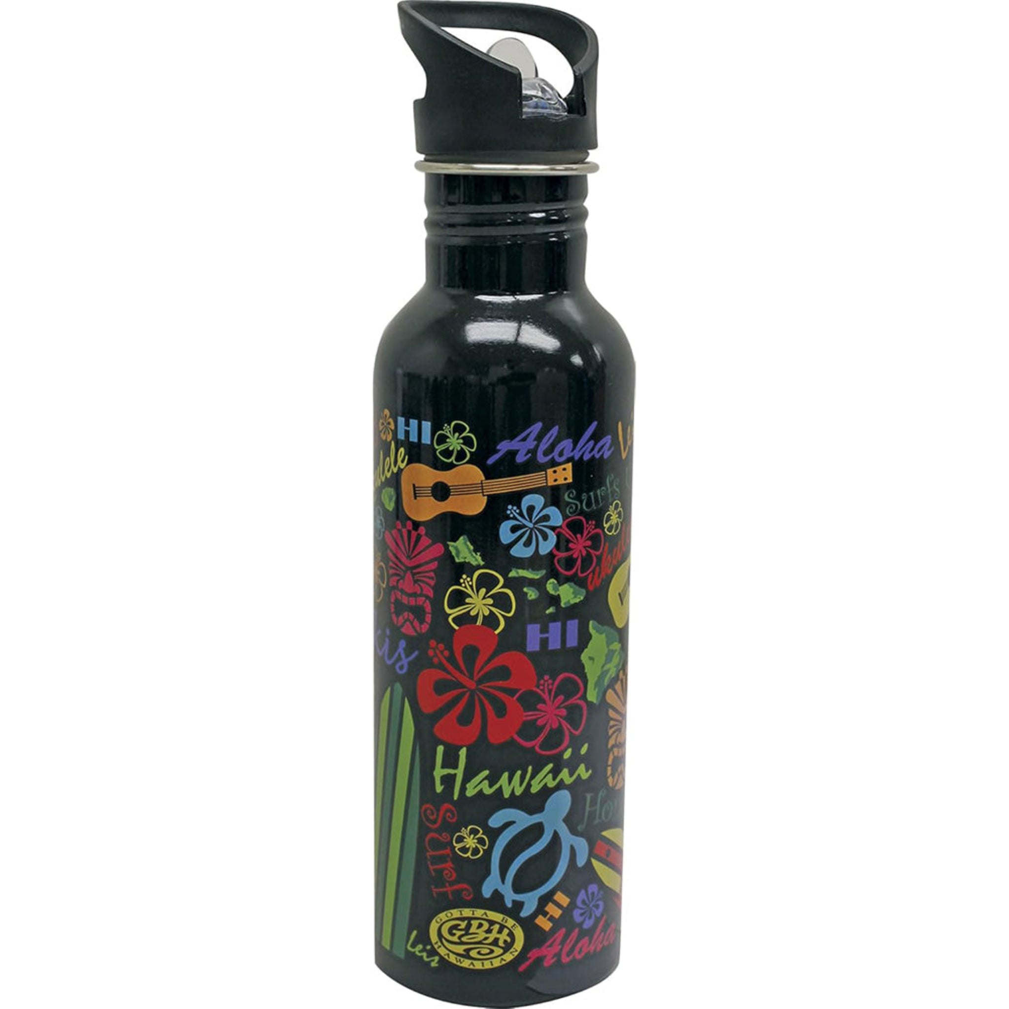 Hawaiian Stainless Steel Water Bottle Words Of Hawaii