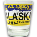 Alaskan Shot Glass License Plate Design Gold Rush
