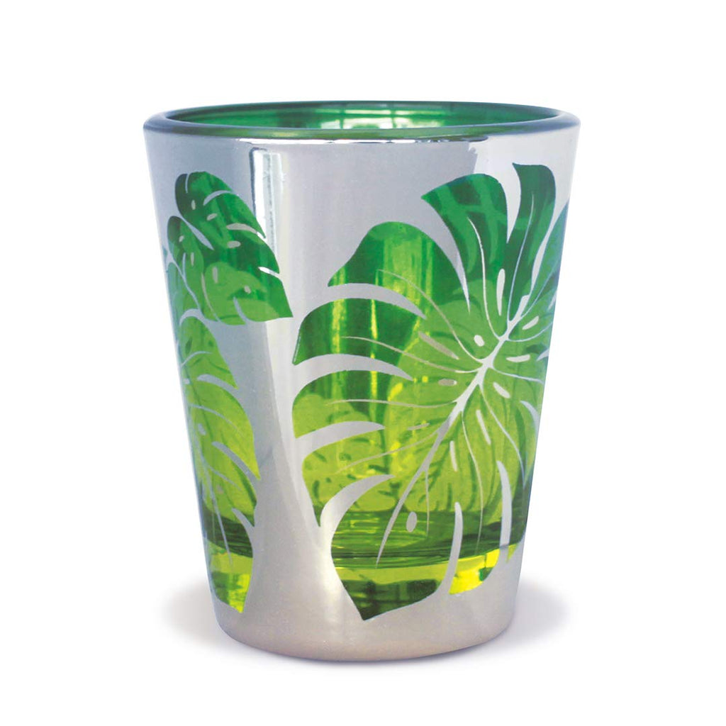 Hawaiian Tropical Foil Short 1 oz Shot Glass