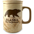 Large 16 oz. Alaska Faux Marble Grizzly Coffee Mug