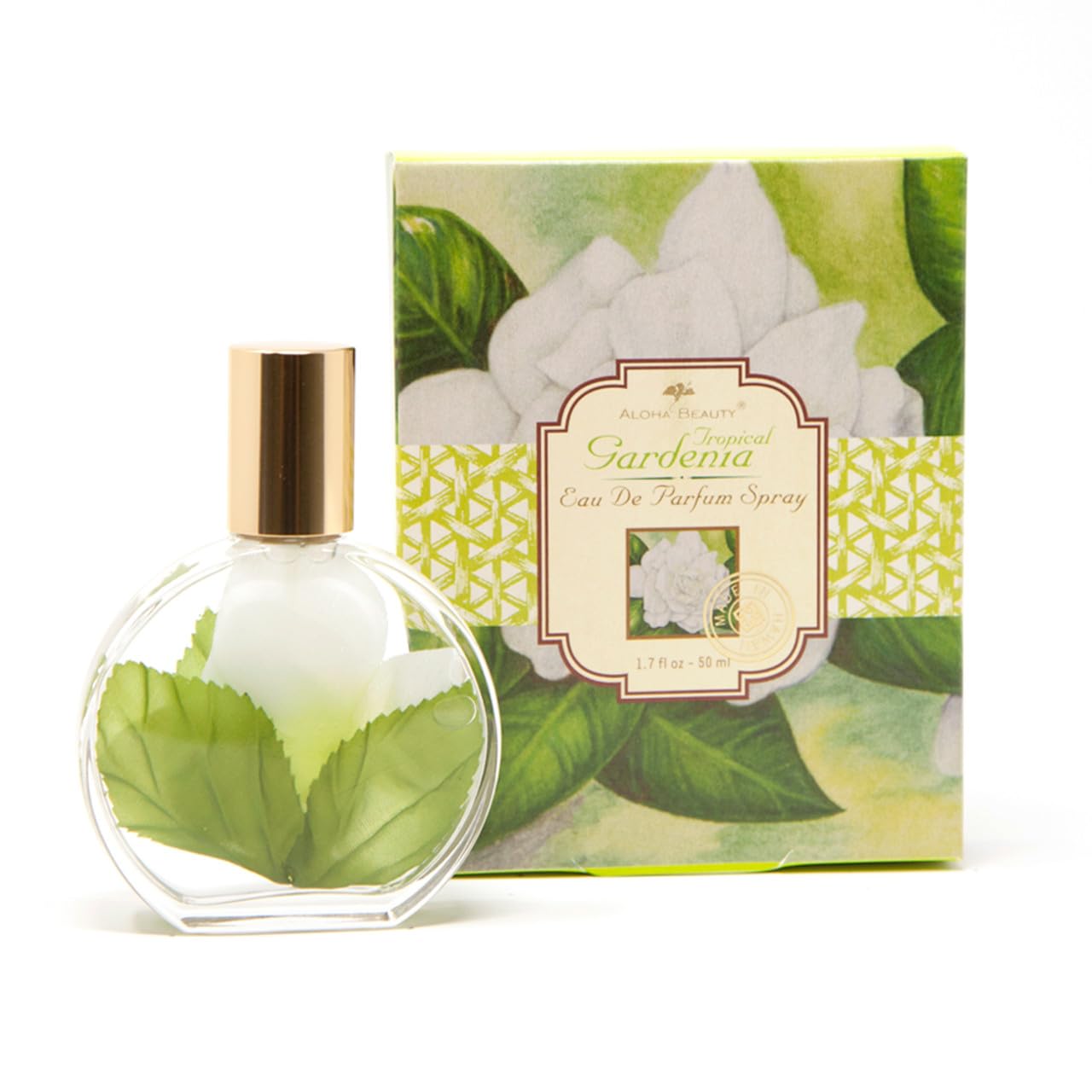 Aloha Beauty Hawaiian Tropical Gardenia Eau De Parfum Spray 1.7 oz