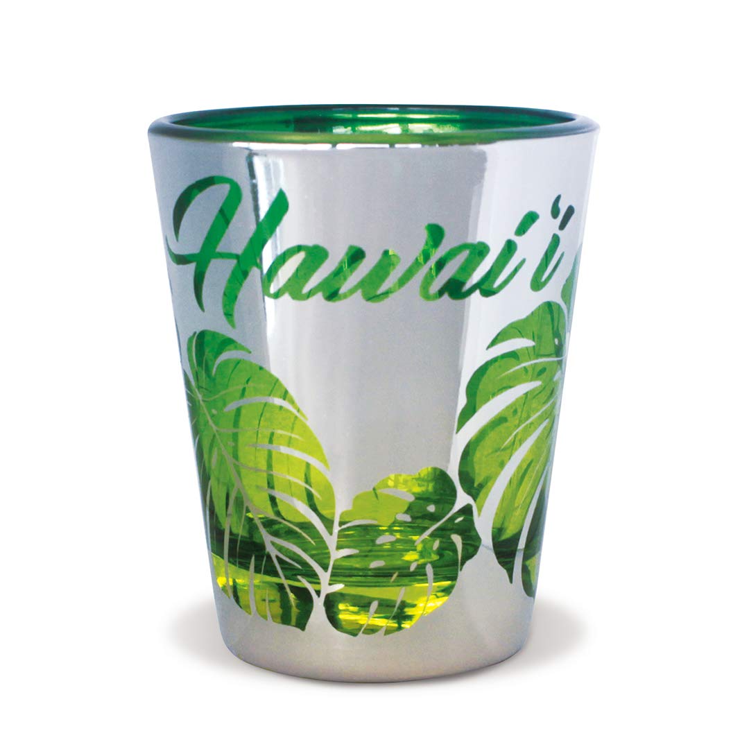 Hawaiian Tropical Foil Short 1 oz Shot Glass