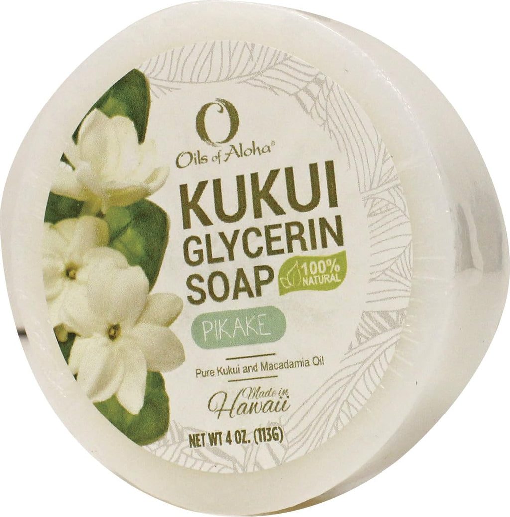 Oils of Aloha Kukui Glycerin Soap 6 Bars Assorted Scents in Organza Bags