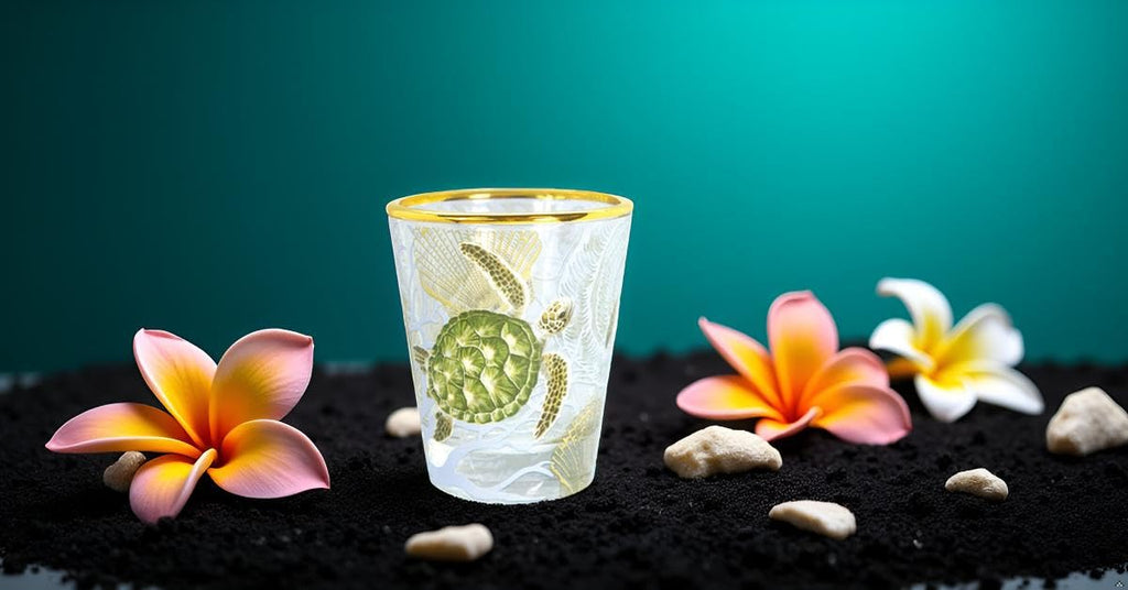 Hawaiian Coastal Island Inspired 1 oz Shot Glass