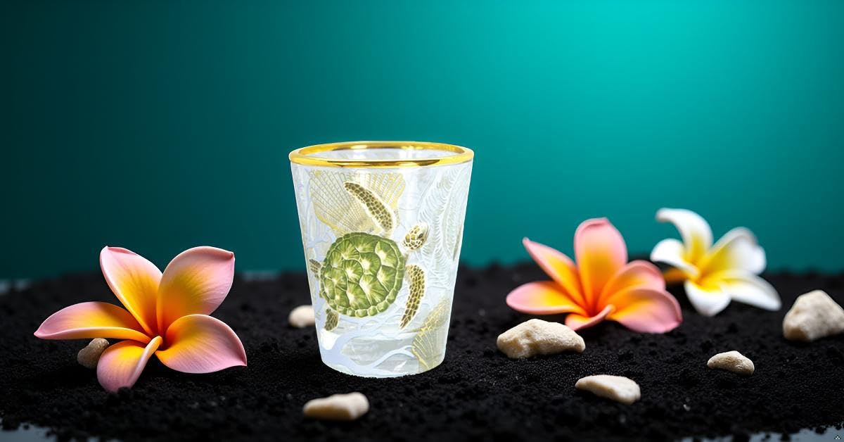 Hawaiian Coastal Island Inspired 1 oz Shot Glass