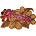 Hawaii Laser Engraved Wood Magnet Aloha Plumeria