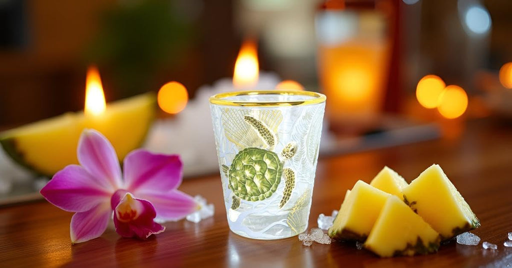 Hawaiian Coastal Island Inspired 1 oz Shot Glass