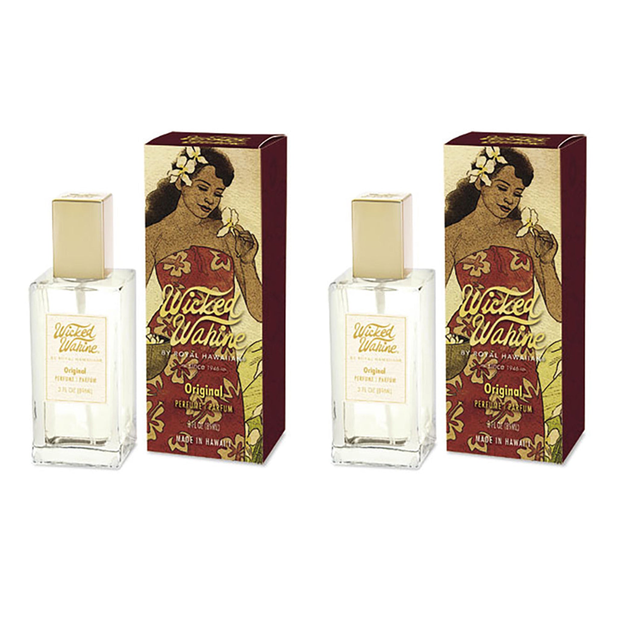 Wicked Wahine Perfume 2 Bottles 3 fl. oz. each Original