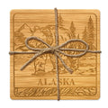 Alaska Bamboo Coaster Set of 4 (Bear), 01413