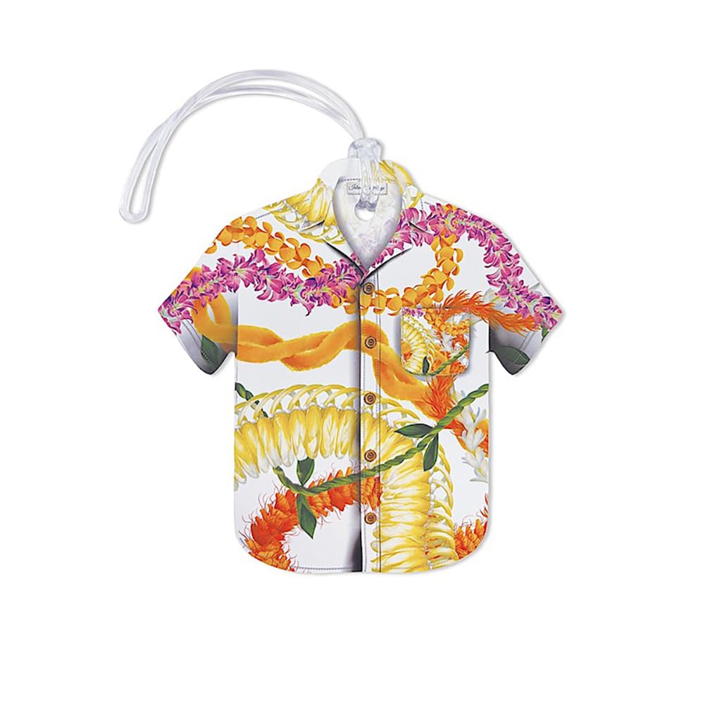Hawaii Aloha Shirt ID Luggage Tag Leis of