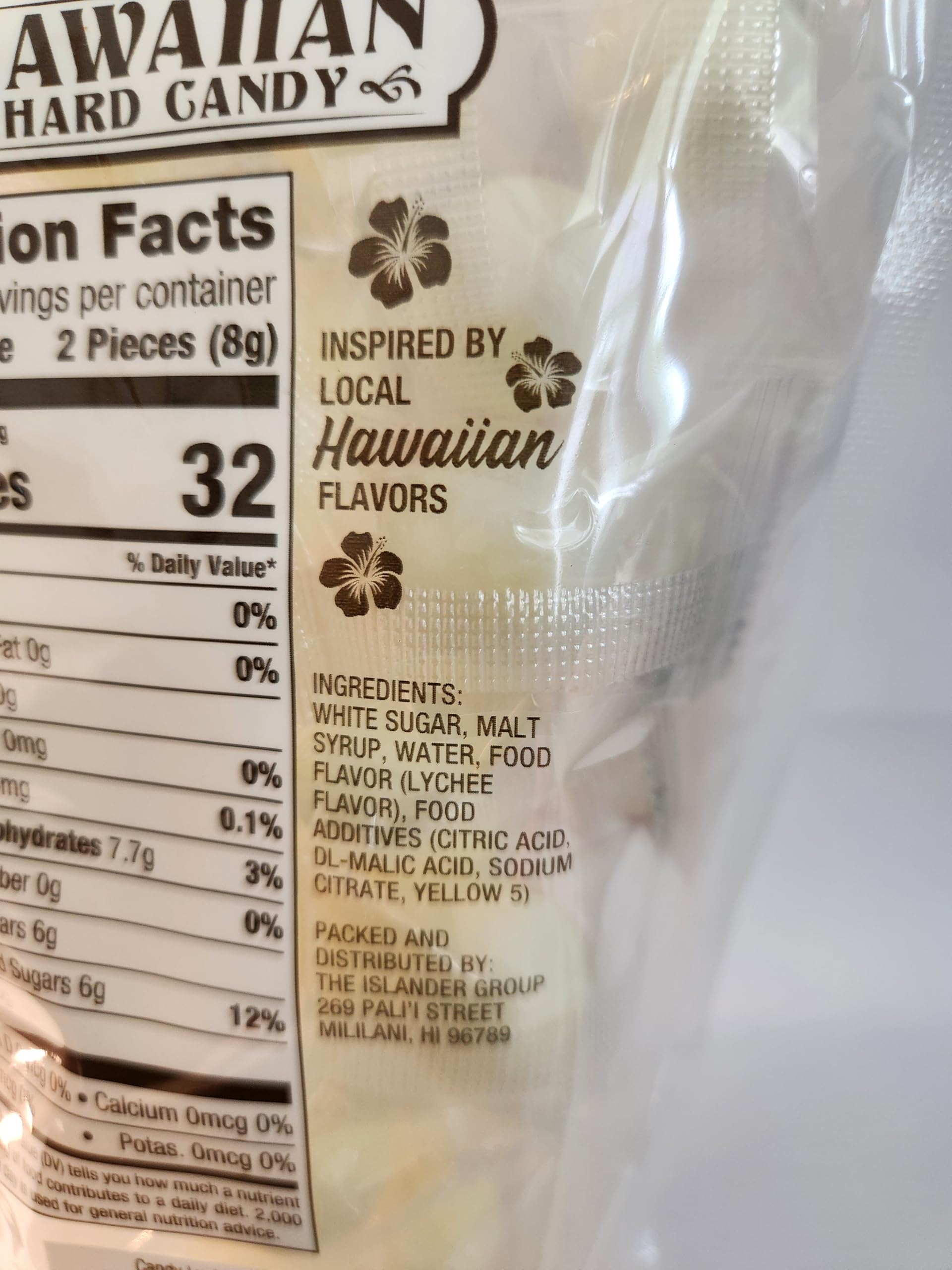 Old Fashion Hawaiian Hard Candy 5oz Bags Lychee